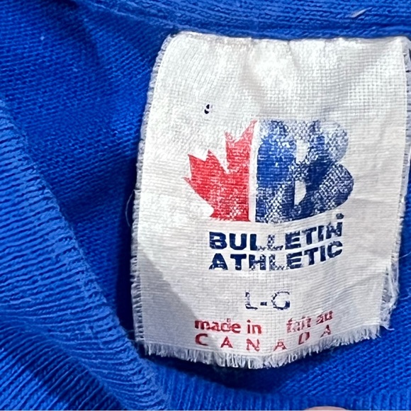 VTG Hockey Hall of Fame Bulletin Athletic Men’s Large Single Stitch T-Shirt - Picture 4 of 10